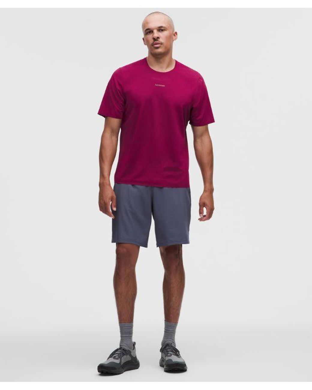 lululemon athletica Red Fast And Free Short-Sleeve Shirt for men