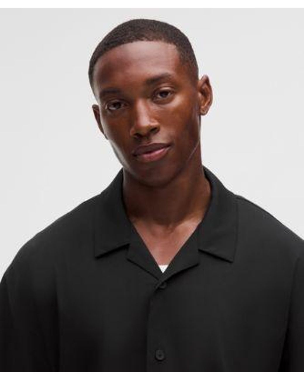 lululemon athletica Black Lightweight Camp-Collar Shirt for men