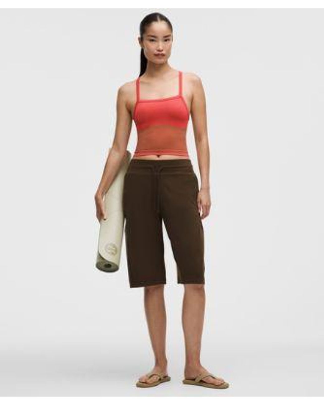 lululemon athletica Red – Salutations Yoga Tank Top Light Support, B/C Cup – – Size Large