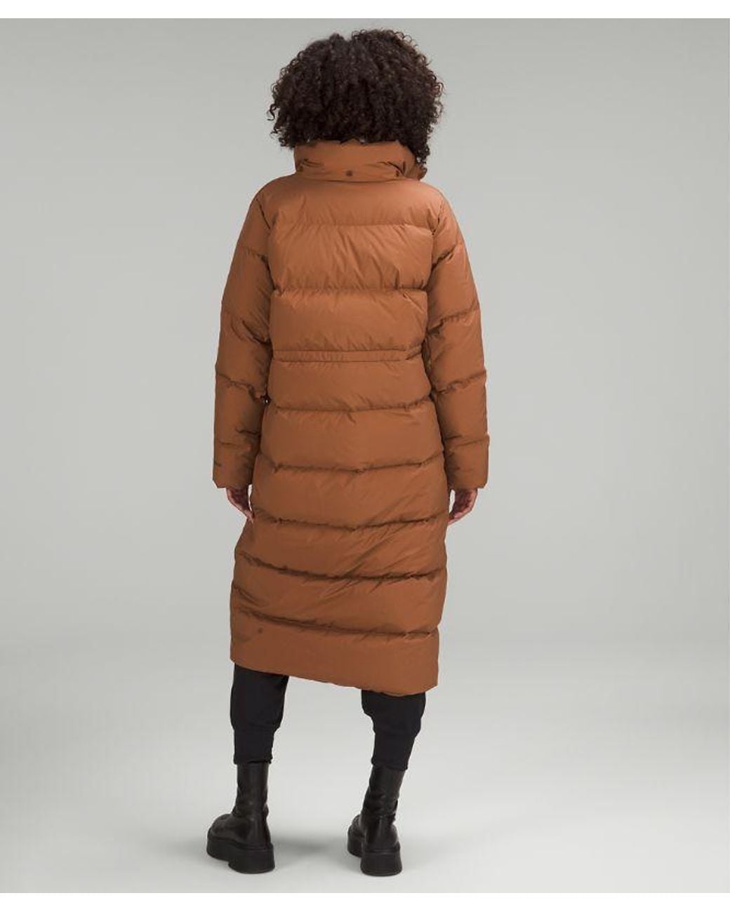 lululemon athletica Wunder Puff Long Jacket - Color Brown - Size 12