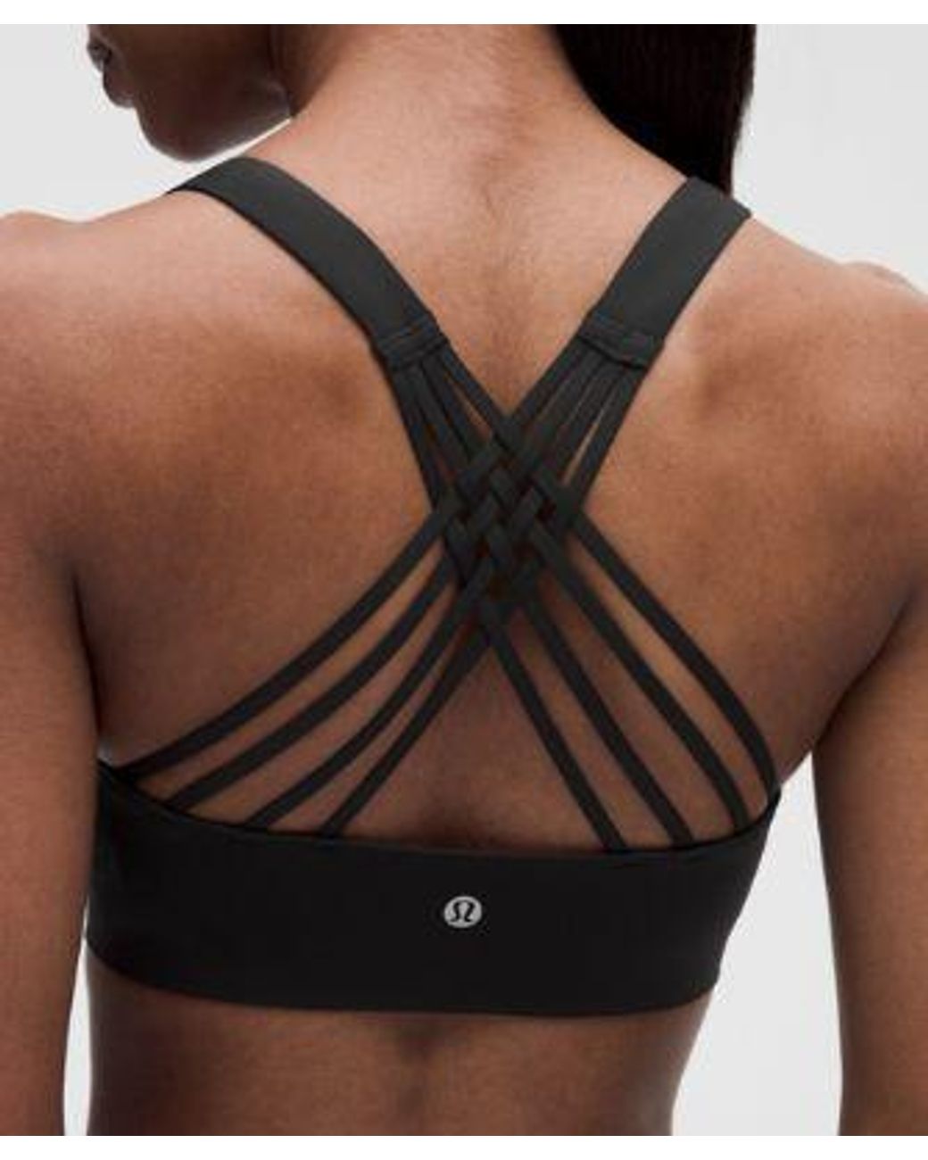 lululemon athletica Black Flexyflex Strappy Yoga Bra
