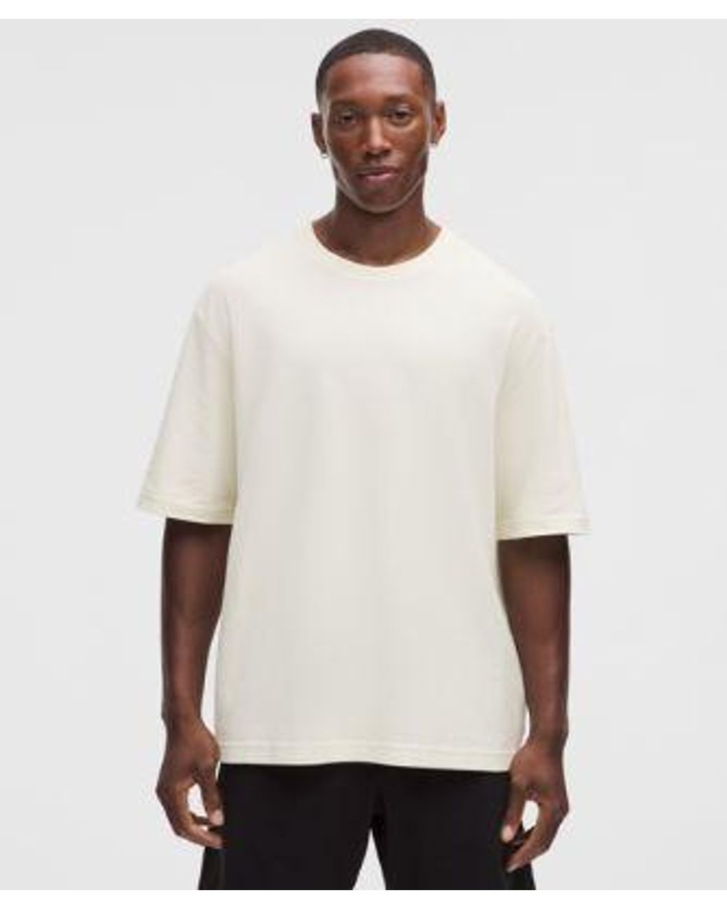 lululemon athletica White Pique Performer Relaxed T-Shirt for men