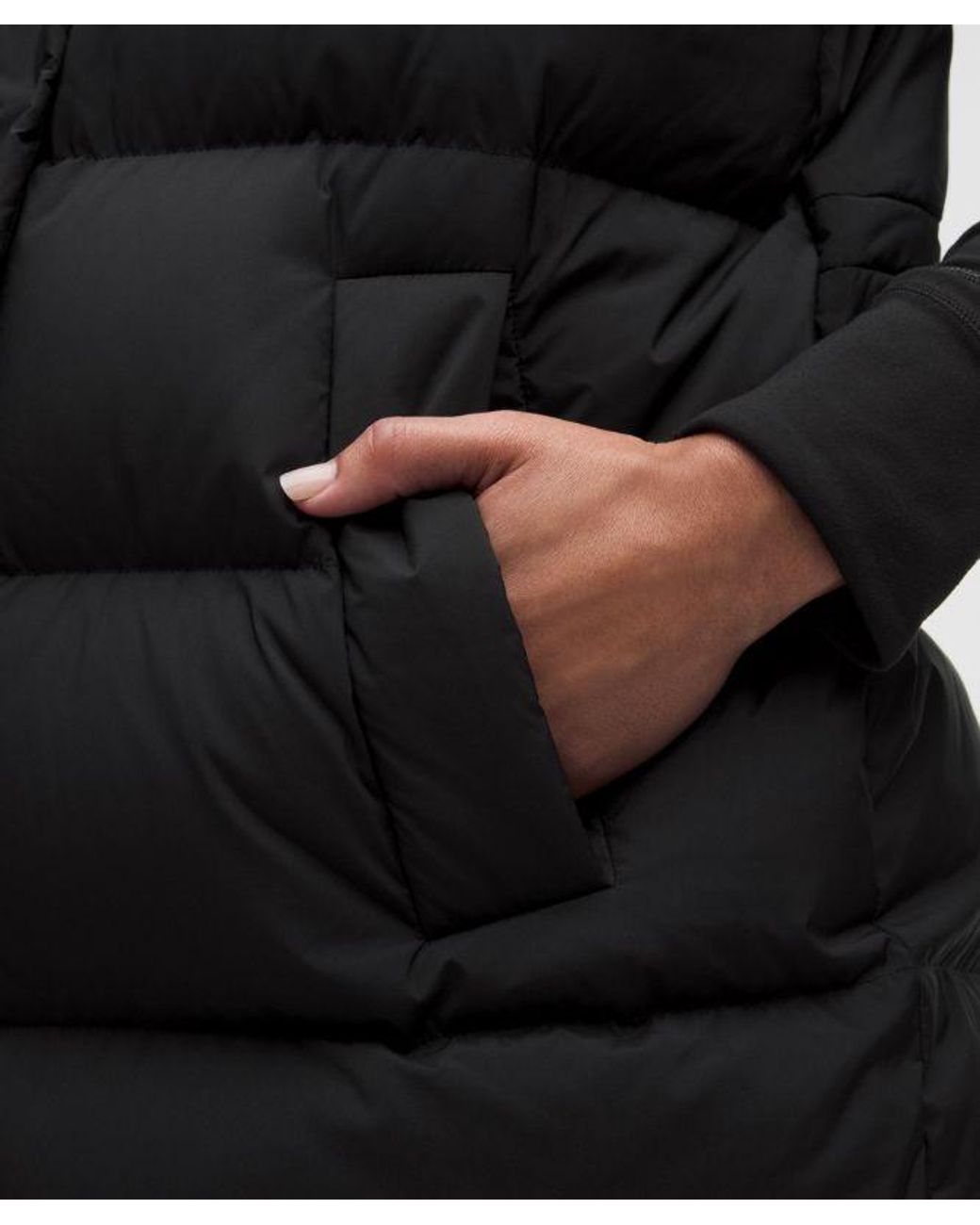 lululemon athletica Black Wunder Puff 600-Down-Fill Mid-Length Vest