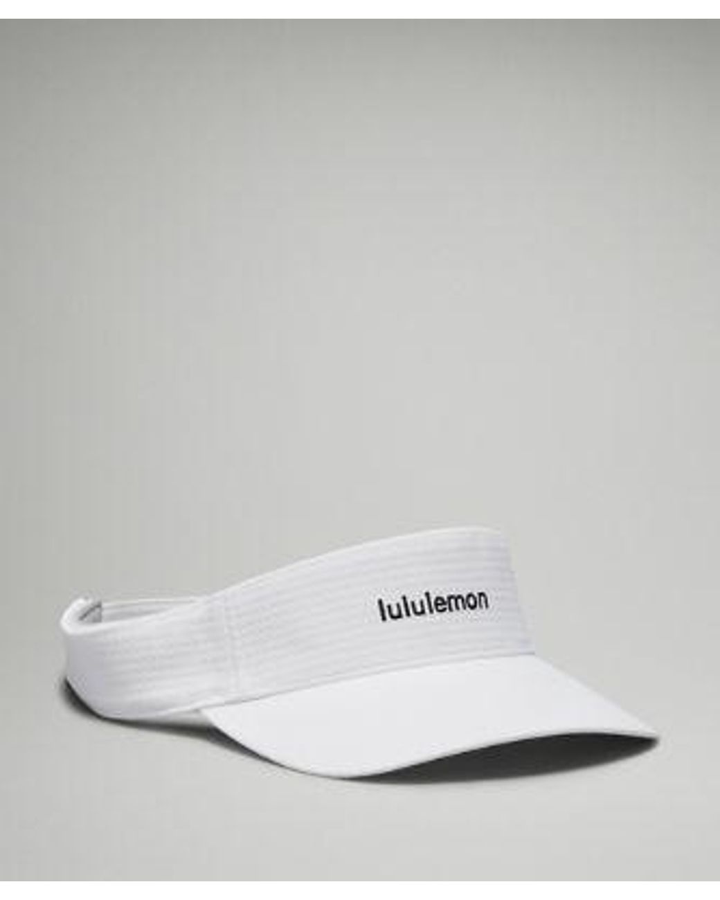 lululemon athletica Removable Sweatband All-sport Visor Hat Wordmark - Color White/black - Size L/xl