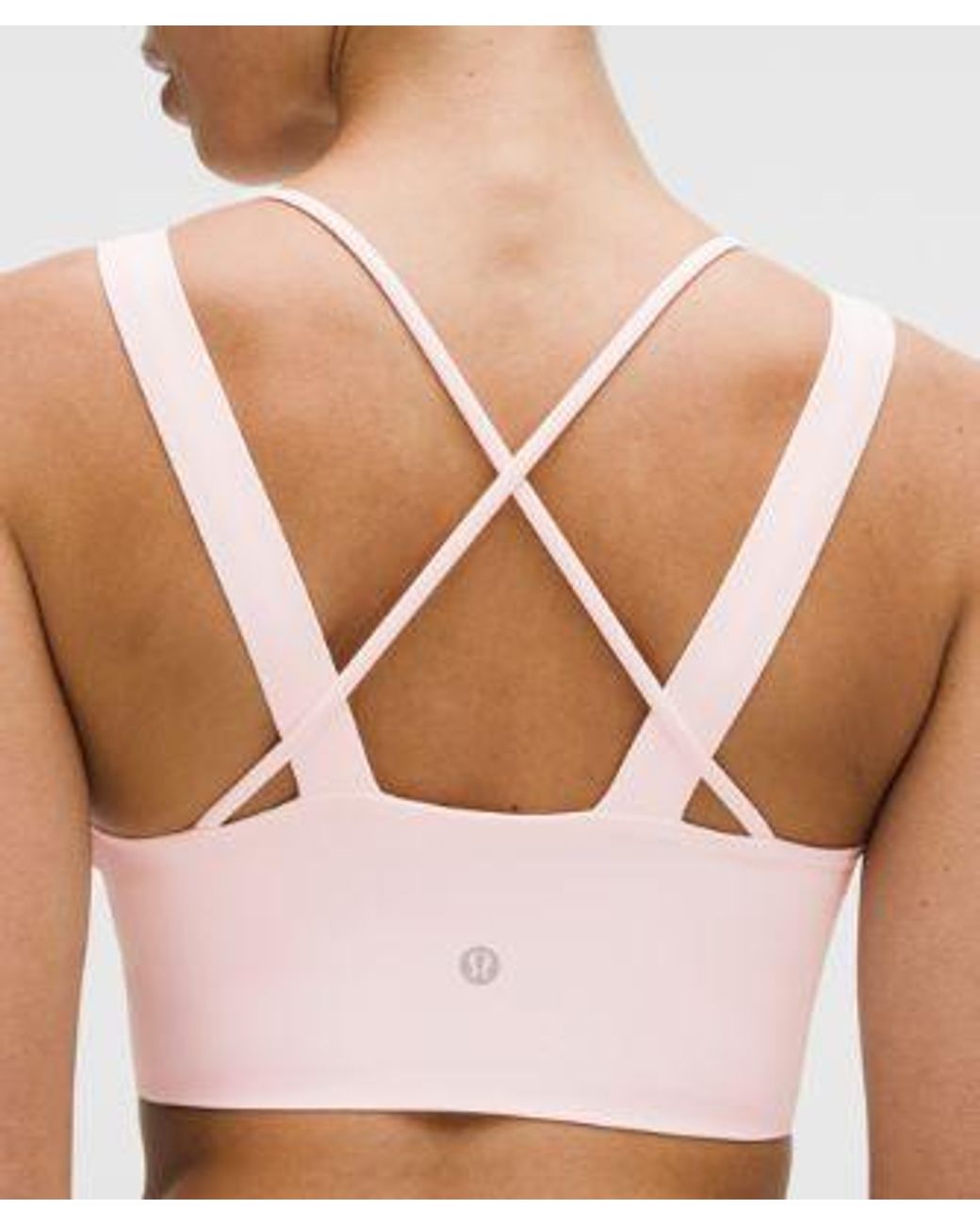 lululemon athletica Pink Like A Cloud Longline Bra