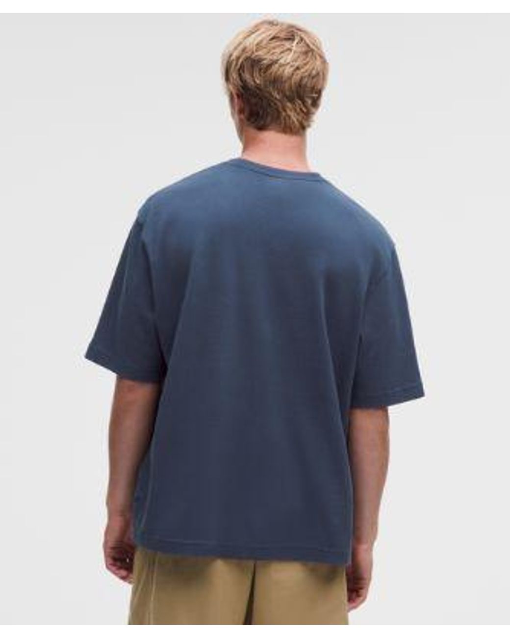lululemon athletica Blue Pique Performer Relaxed T-Shirt for men