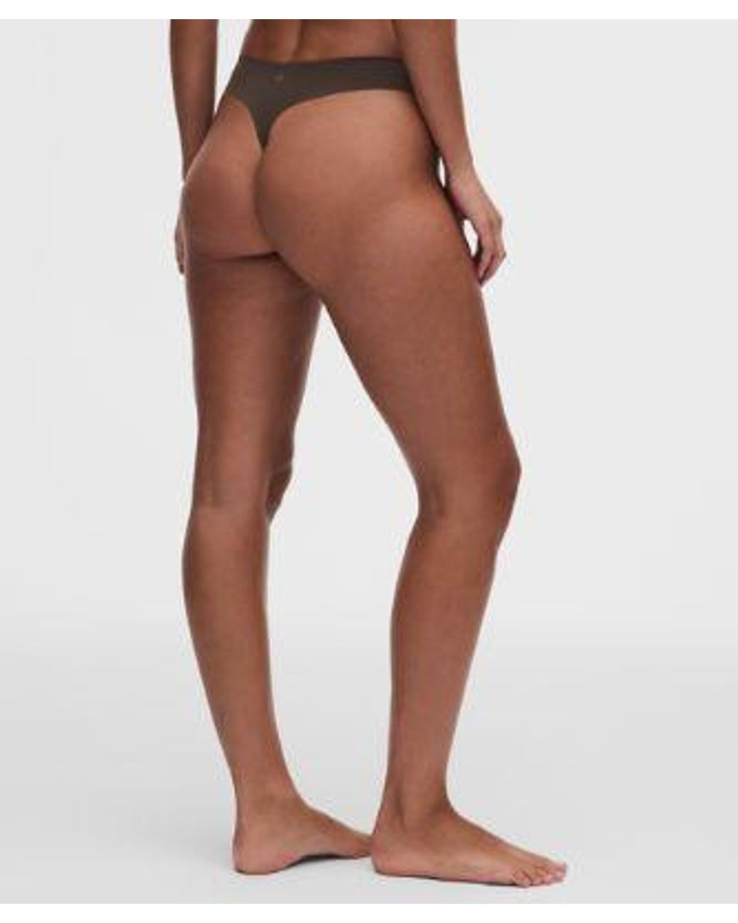 lululemon athletica Natural – Invisiwear Mid-Rise Thong Underwear 3 Pack – – Size Large