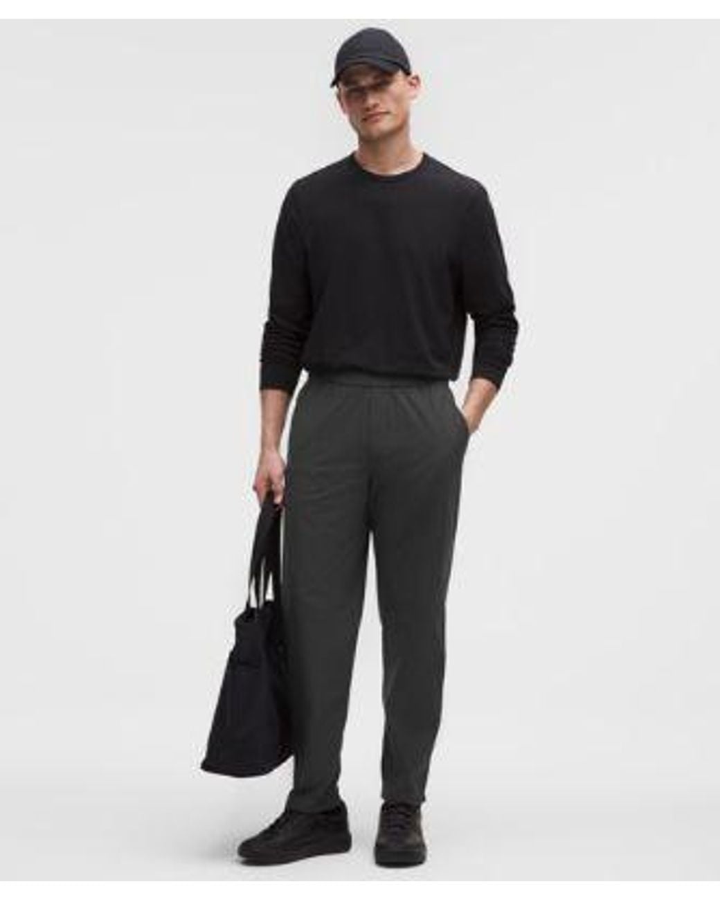 lululemon athletica Gray Abc Warpstreme Pull-on Trousers Regular - Color Black - Size L for men