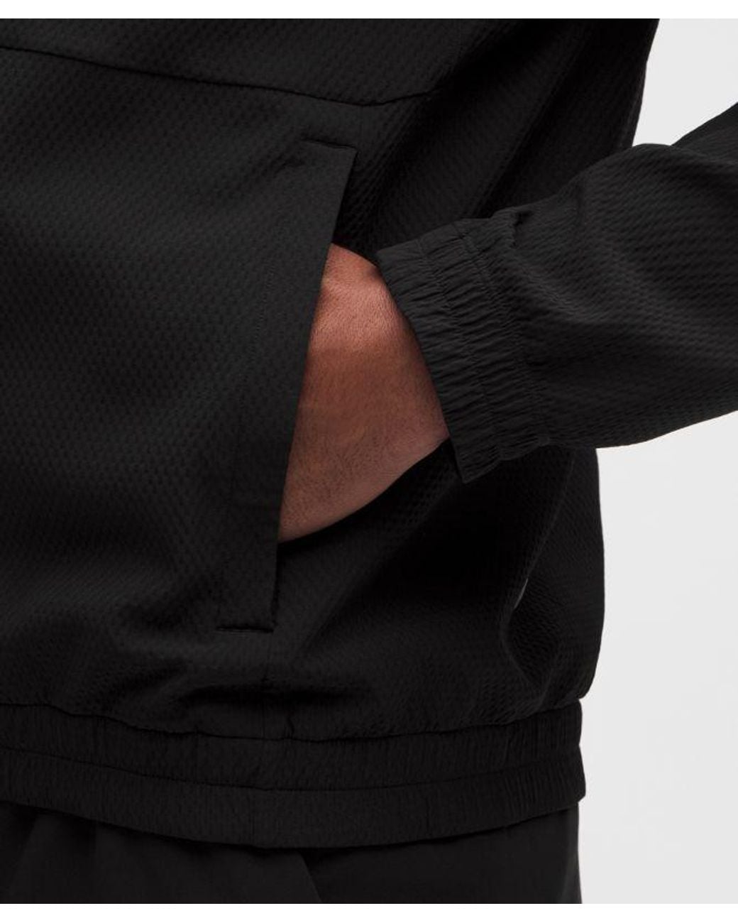 lululemon athletica Black – License To Train Textured Full Zip Jacket – – Size Large for men