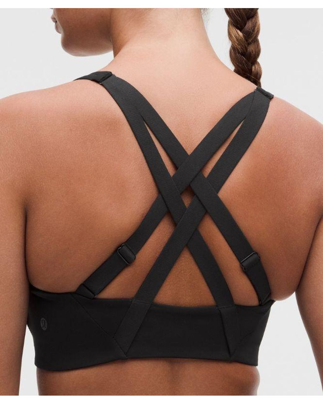 lululemon athletica Black Energy Zip-Front Bra