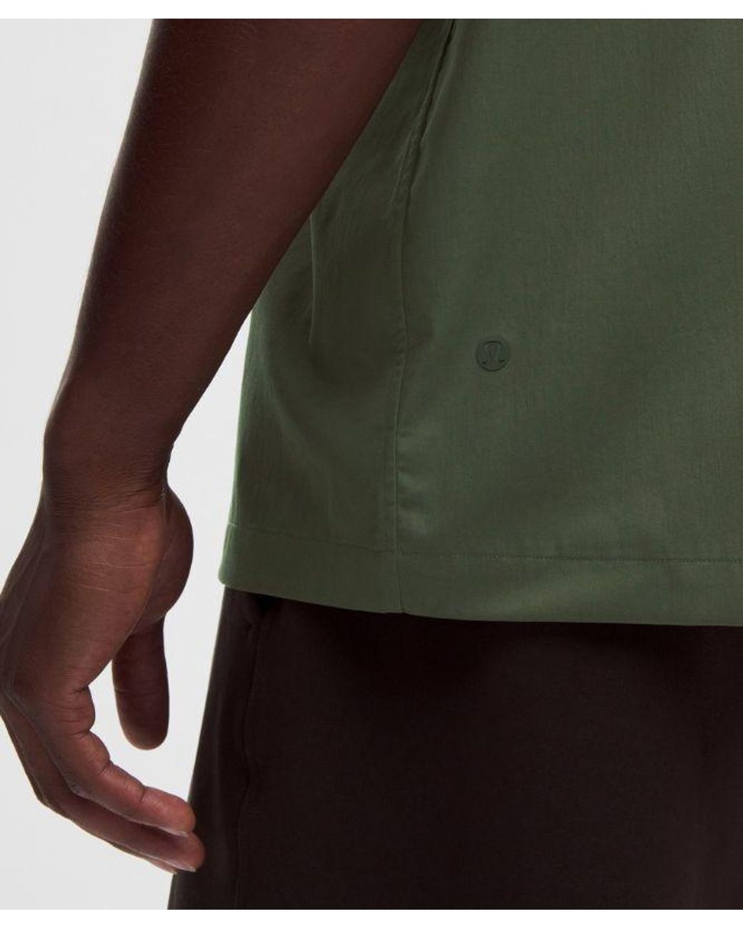 lululemon athletica Green Unshaken Short-Sleeve Collared Shirt for men
