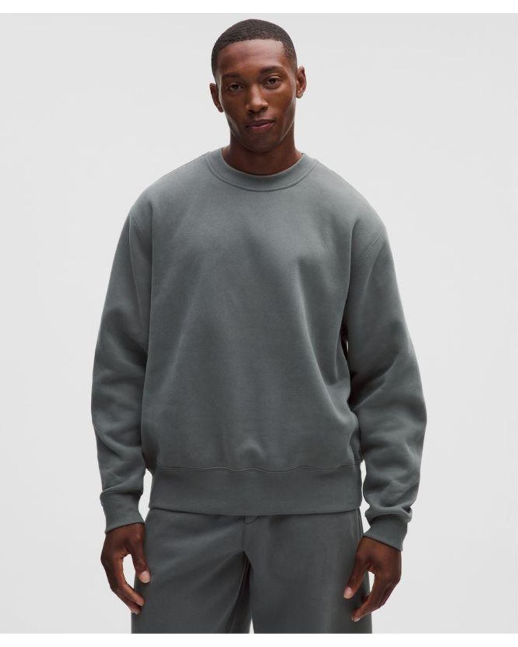 lululemon athletica Gray – Steady State Superloft Crew Sweatshirt – – Size Large for men
