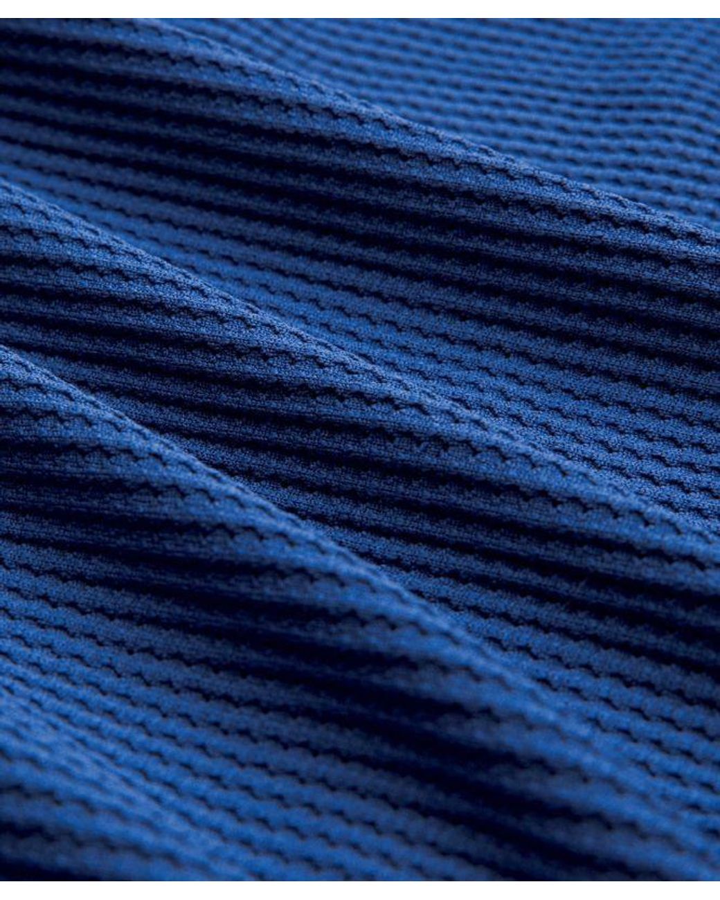lululemon athletica Blue Textured Seamless Polo Shirt for men