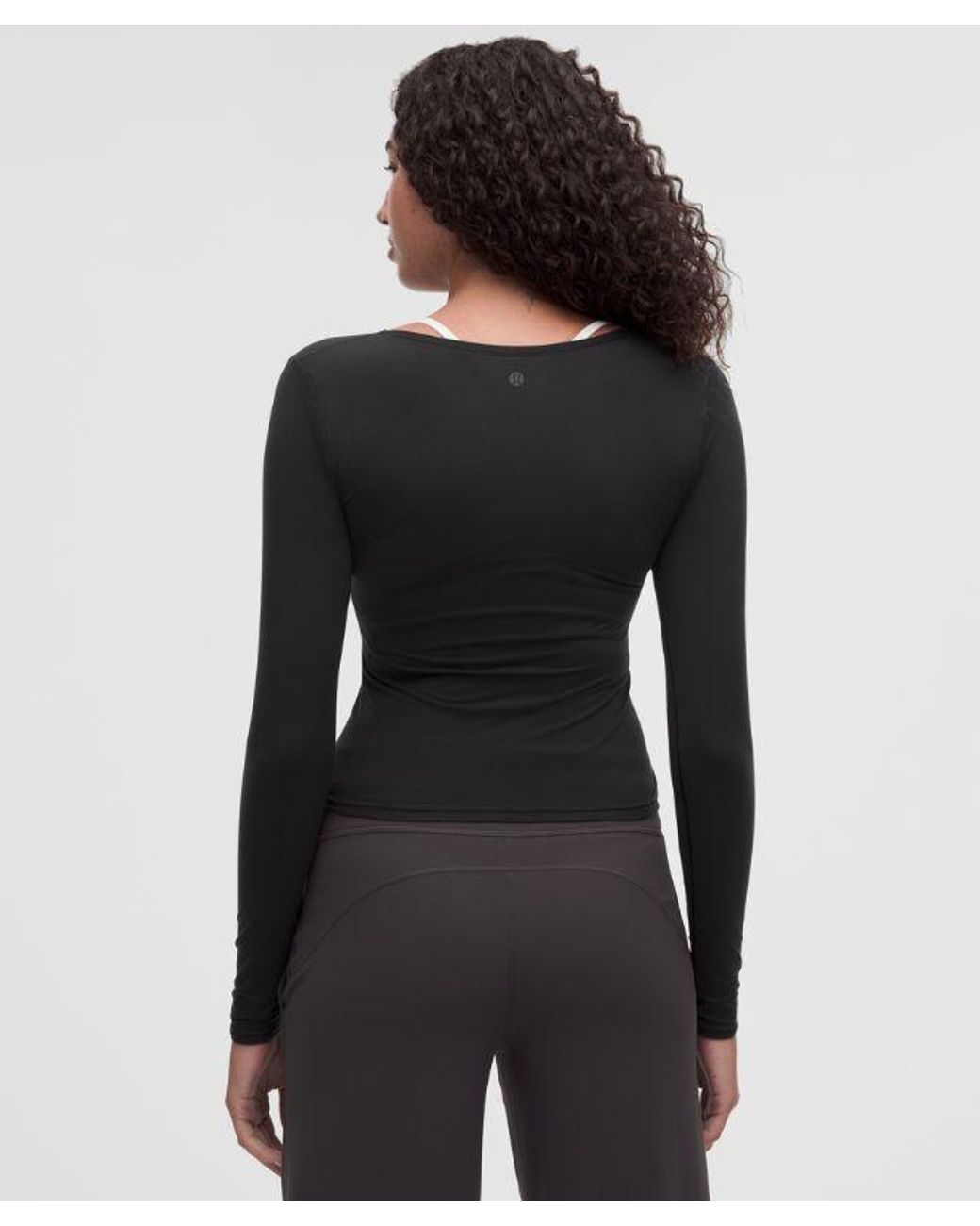 lululemon athletica Black Wundermost Ultra-Soft Nulu Scoopneck Long-Sleeve Shirt