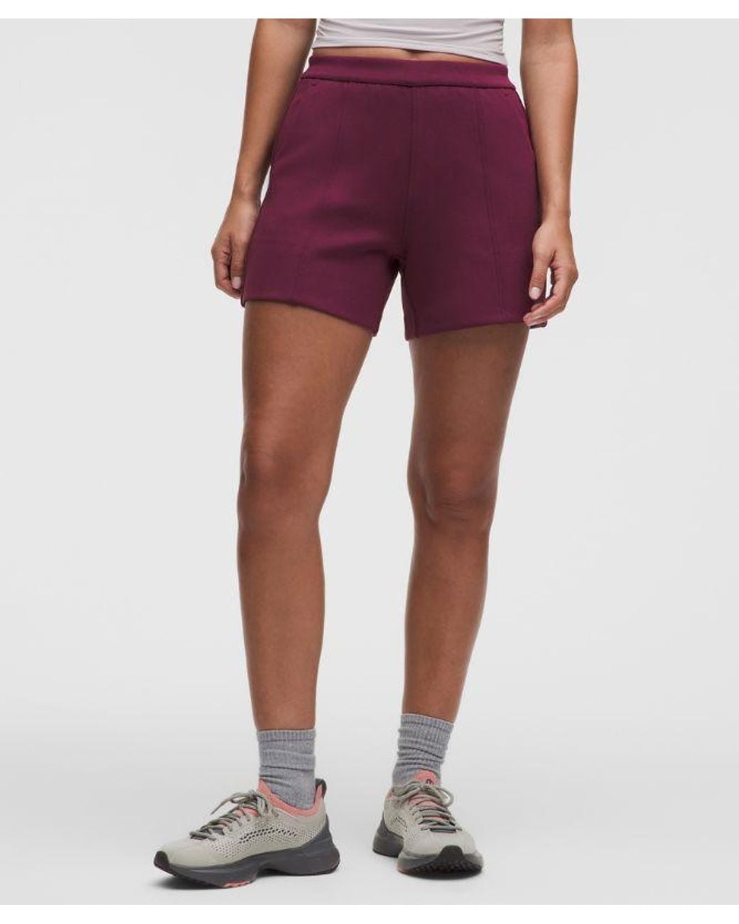 lululemon athletica Red Smooth Spacer High-Rise Short 5"