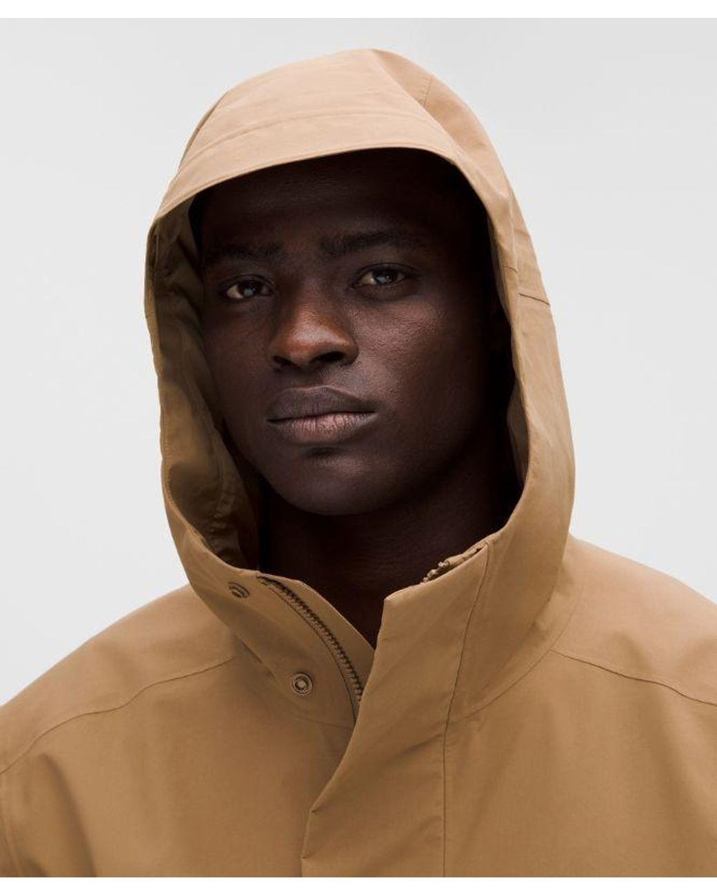 lululemon athletica Natural – Waterproof Cinch-Hem Jacket – /Khaki – for men