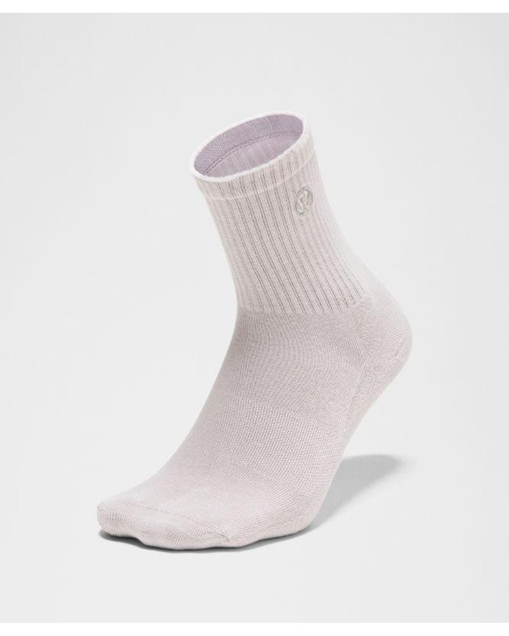 lululemon athletica White – Daily Essential Quarter Socks – – Size Large