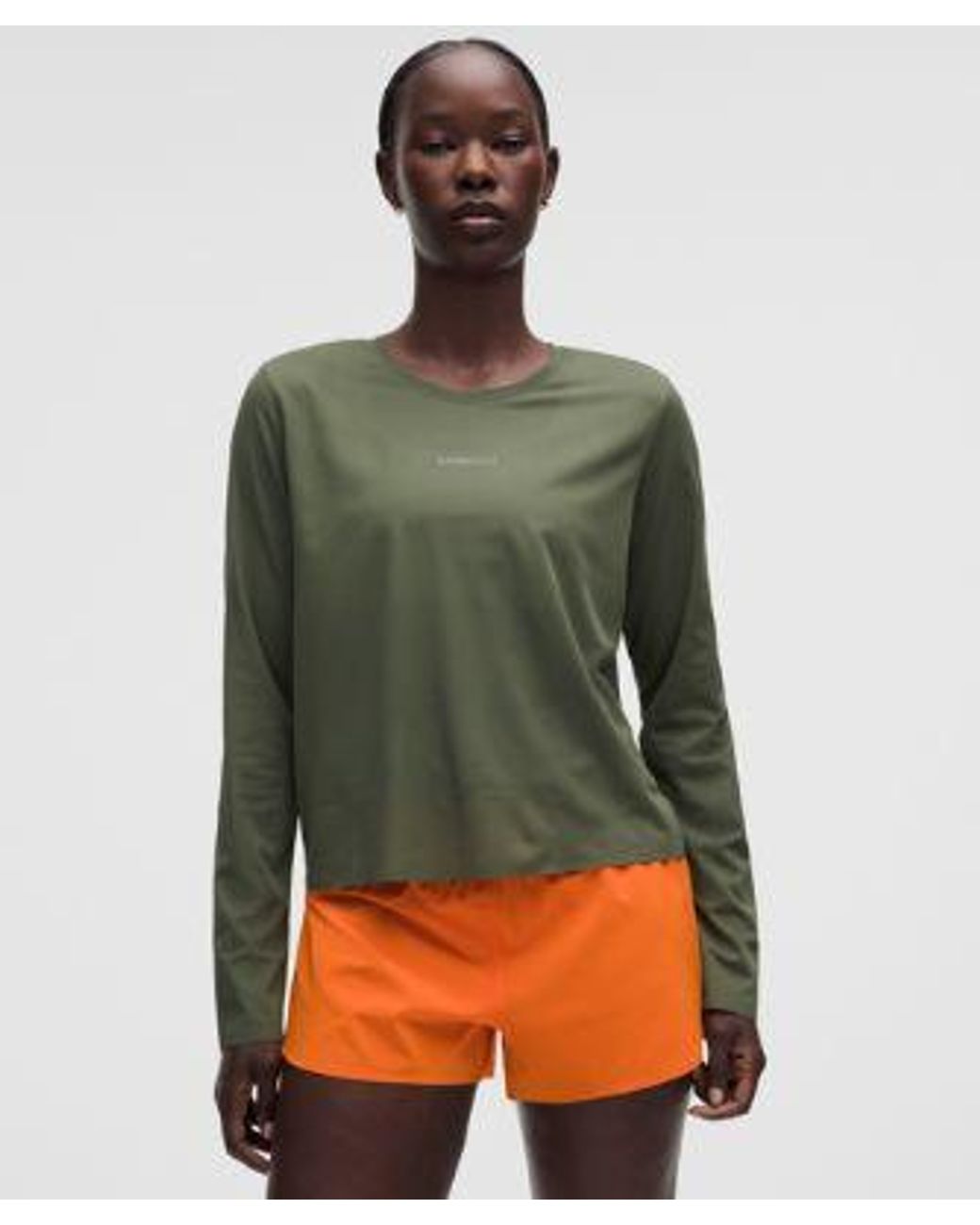 lululemon athletica Green – Fast And Free Long-Sleeve Shirt – – Size Large