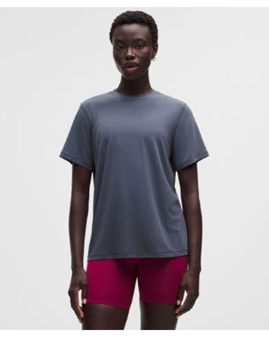 lululemon athletica Blue – Jersey Training Short-Sleeve Shirt – – Size 4