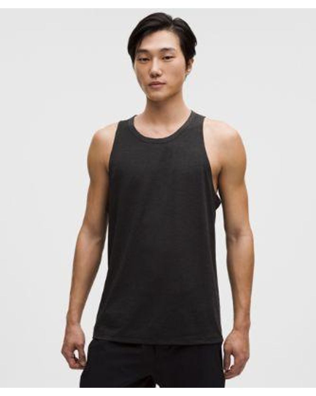 lululemon athletica Black Mile Maker Lightweight Tank for men