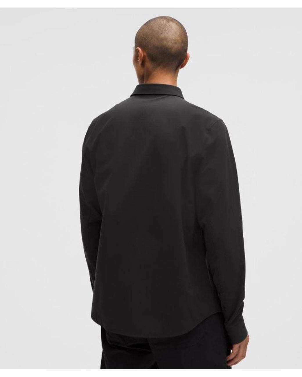 lululemon athletica Black New Venture Long-Sleeve Shirt for men