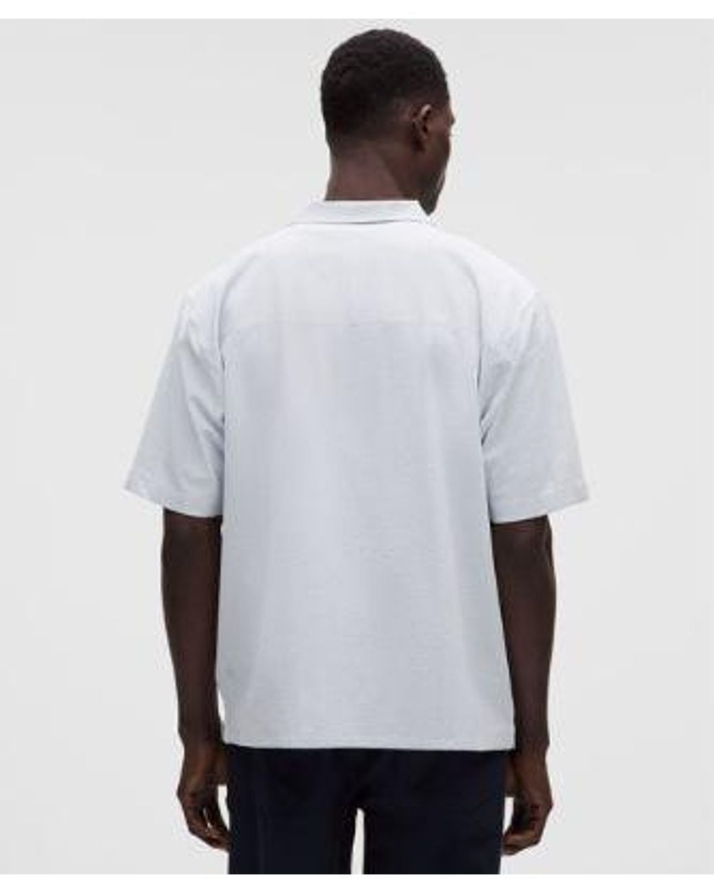lululemon athletica White Airing Easy Camp-Collar Shirt for men