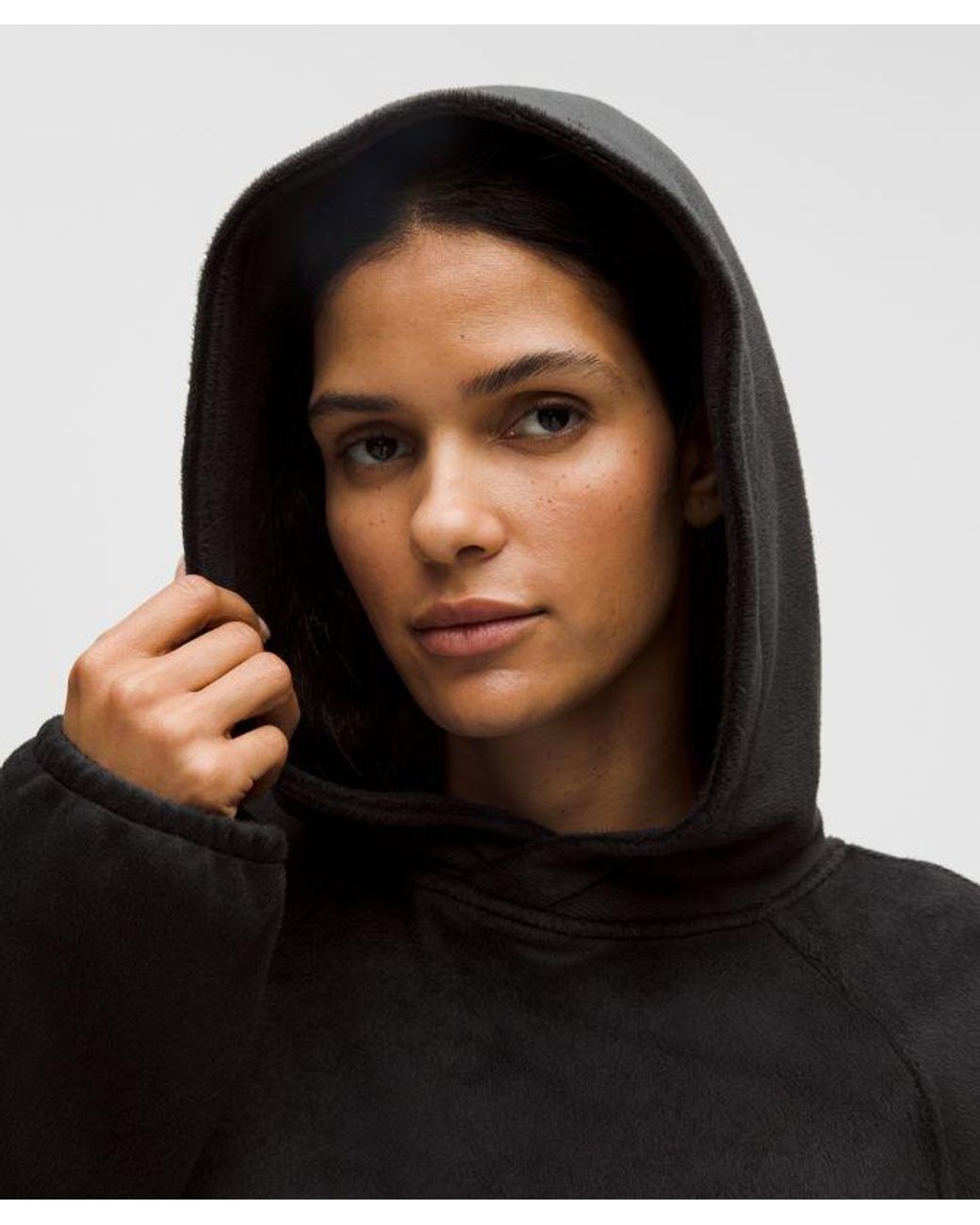 lululemon athletica Black – Plush Velour Oversized Hoodie – – Size Medium