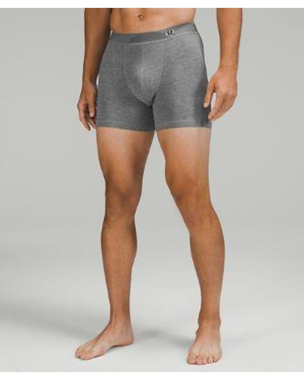 lululemon athletica Always In Motion Boxer Briefs 3 Pack - 5" - Color Black/grey/blue - Size L for men