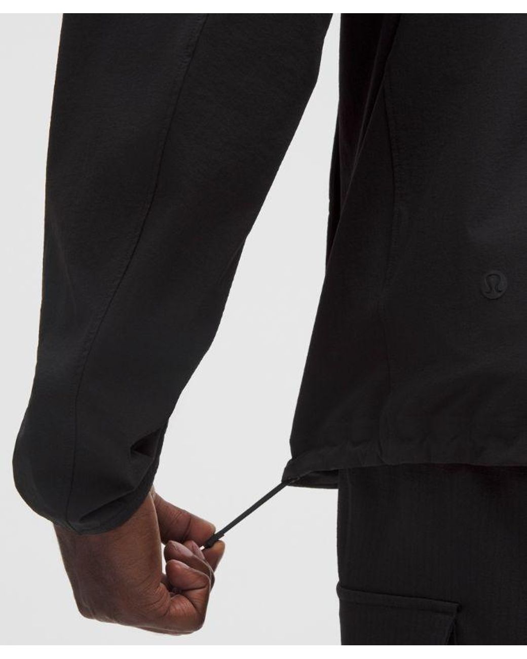 lululemon athletica Black Sojourn Windbreaker Jacket for men