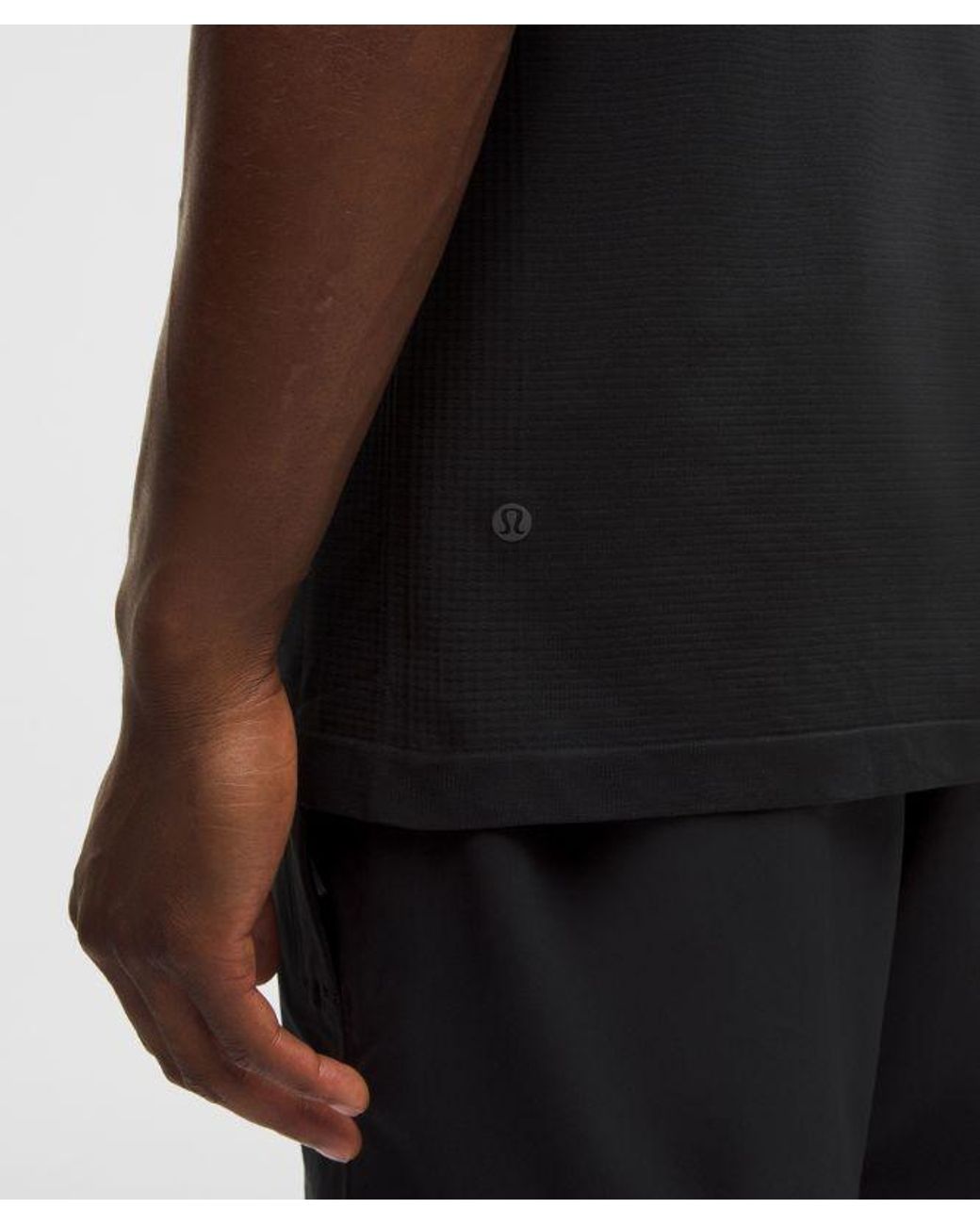 lululemon athletica Black Metal Vent Tech Polo Shirt for men