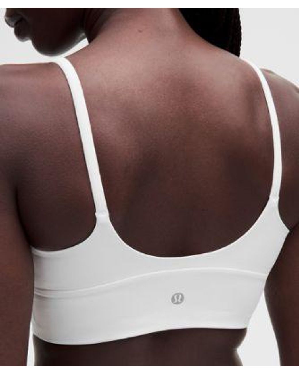 lululemon athletica White Focuser Scoop-Neck Bra Nulu