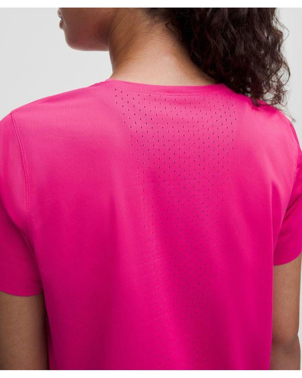 lululemon athletica Pink Fast And Free Short-Sleeve Shirt