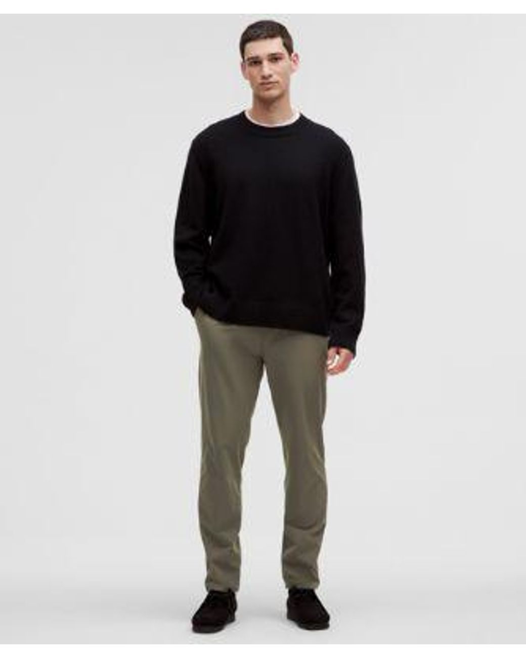 lululemon athletica Black Abc Warpstreme Slim-Fit Pull-On Pant for men