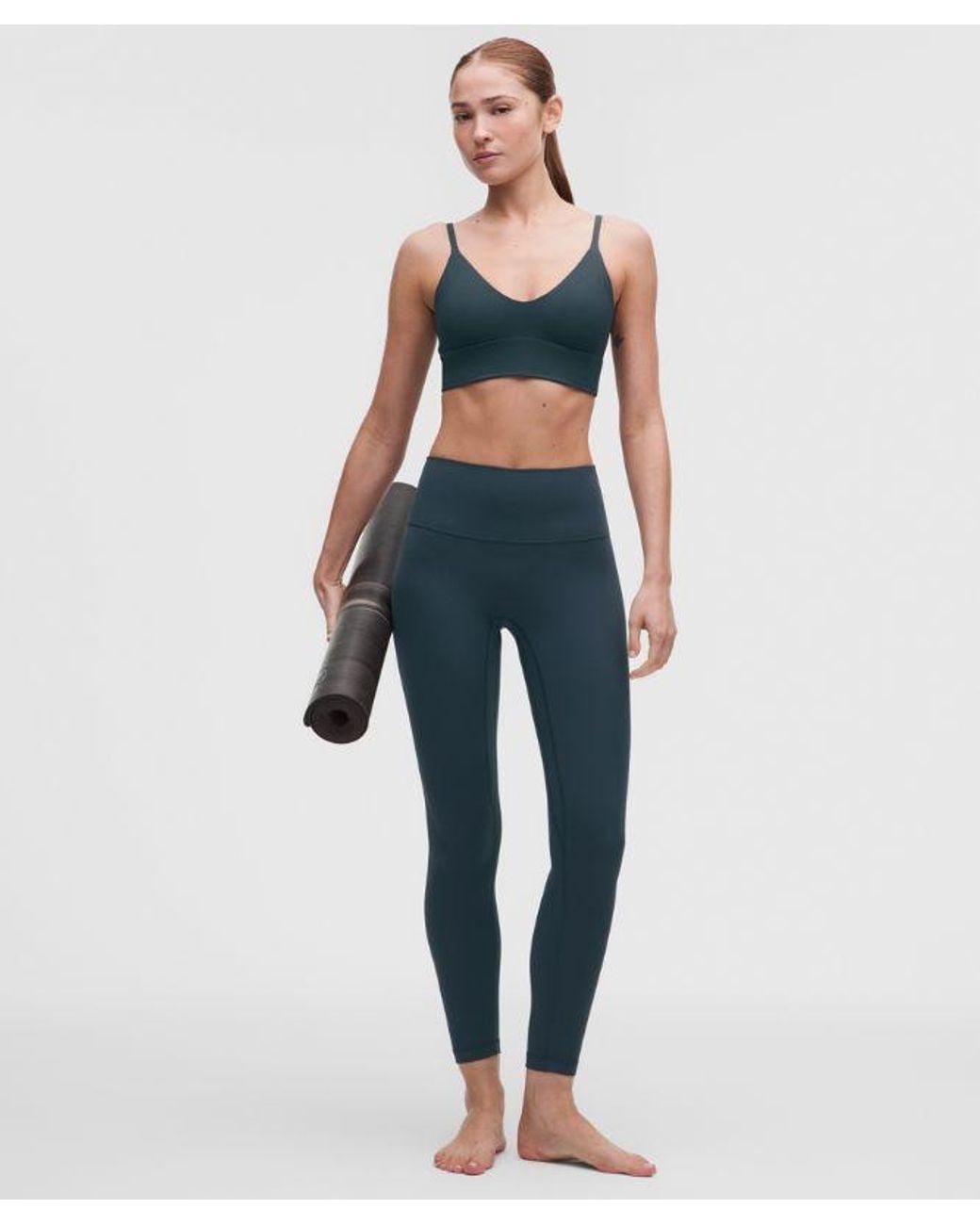 lululemon athletica Blue Focuser Scoop-Neck Bra Nulu