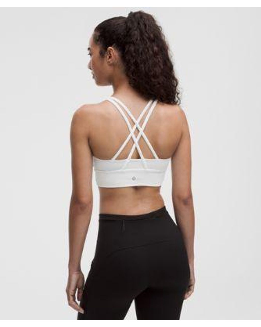 lululemon athletica White Energy Bra Medium Support, B-D Cups