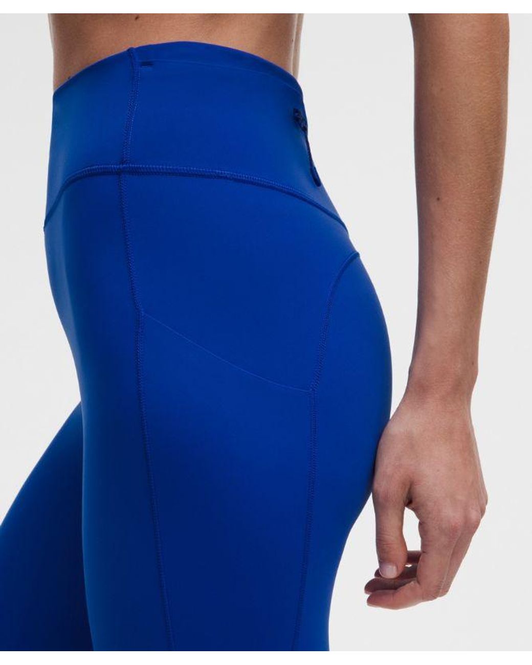 lululemon athletica Blue – Fast And Free 6-Pocket High-Rise Tight Leggings Design – 25" – – Size 4
