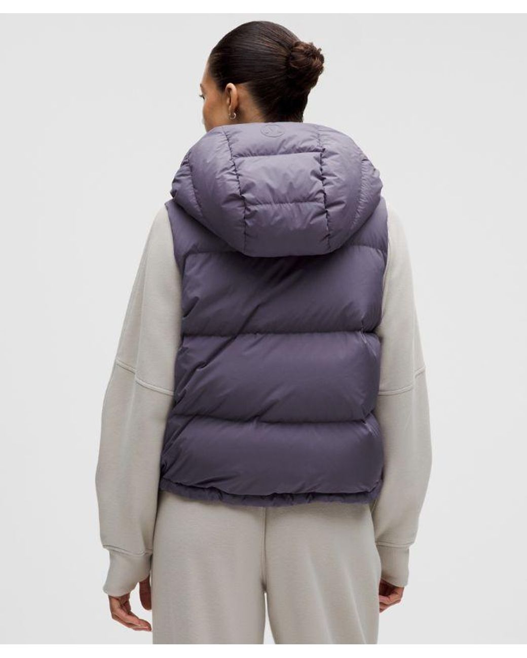 lululemon athletica Blue Wunder Puff 600-Down-Fill Cropped Vest