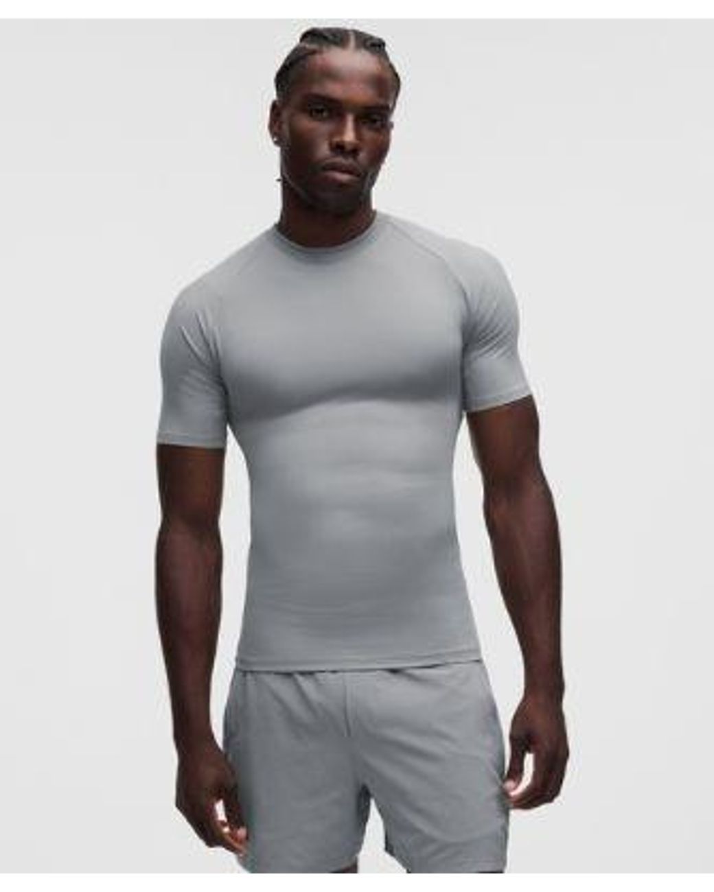 lululemon athletica Gray – Repper Short-Sleeve Shirt – – Size Large for men