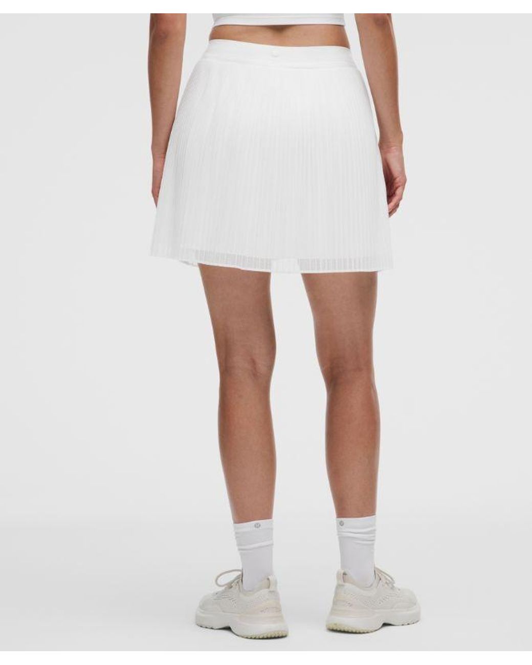 lululemon athletica White – Ace Advantage High-Rise Pleated Tennis Skirt Long – – Size Large