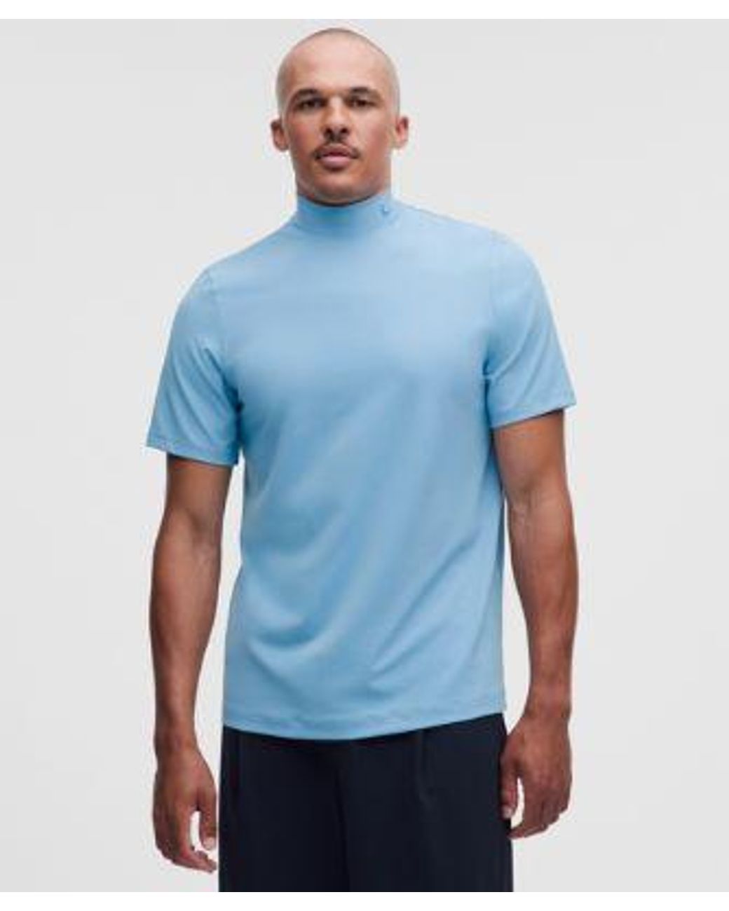 lululemon athletica Blue Showzero Slim-Fit Mockneck Shirt for men