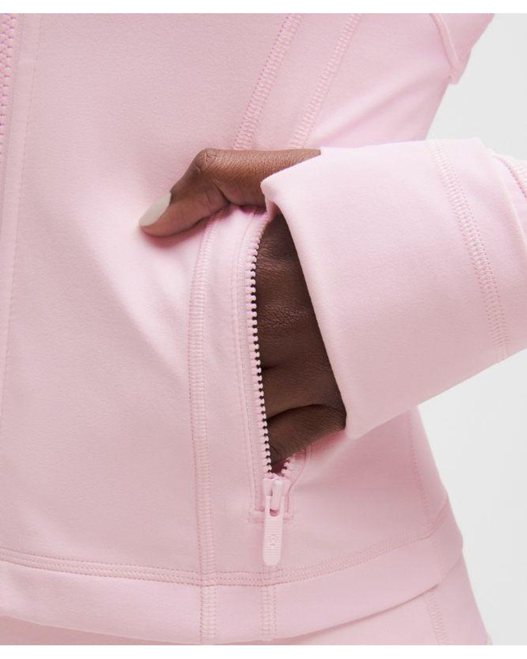 lululemon athletica Pink – Define Cropped Hooded Jacket Nulu – – Size 10