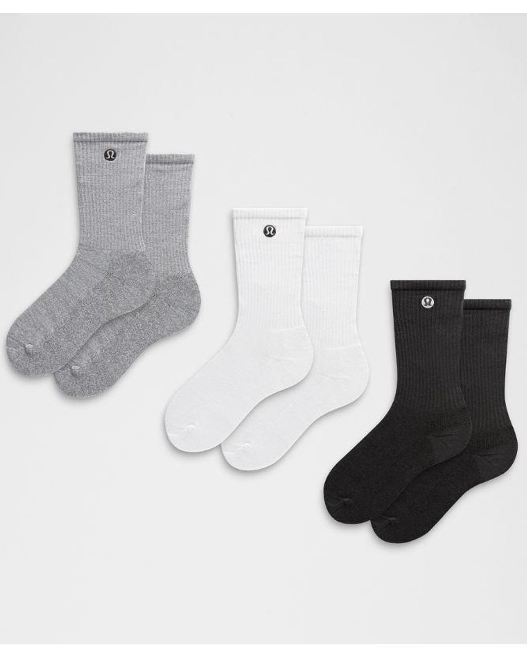 lululemon athletica Multicolor Daily Essential Crew Socks