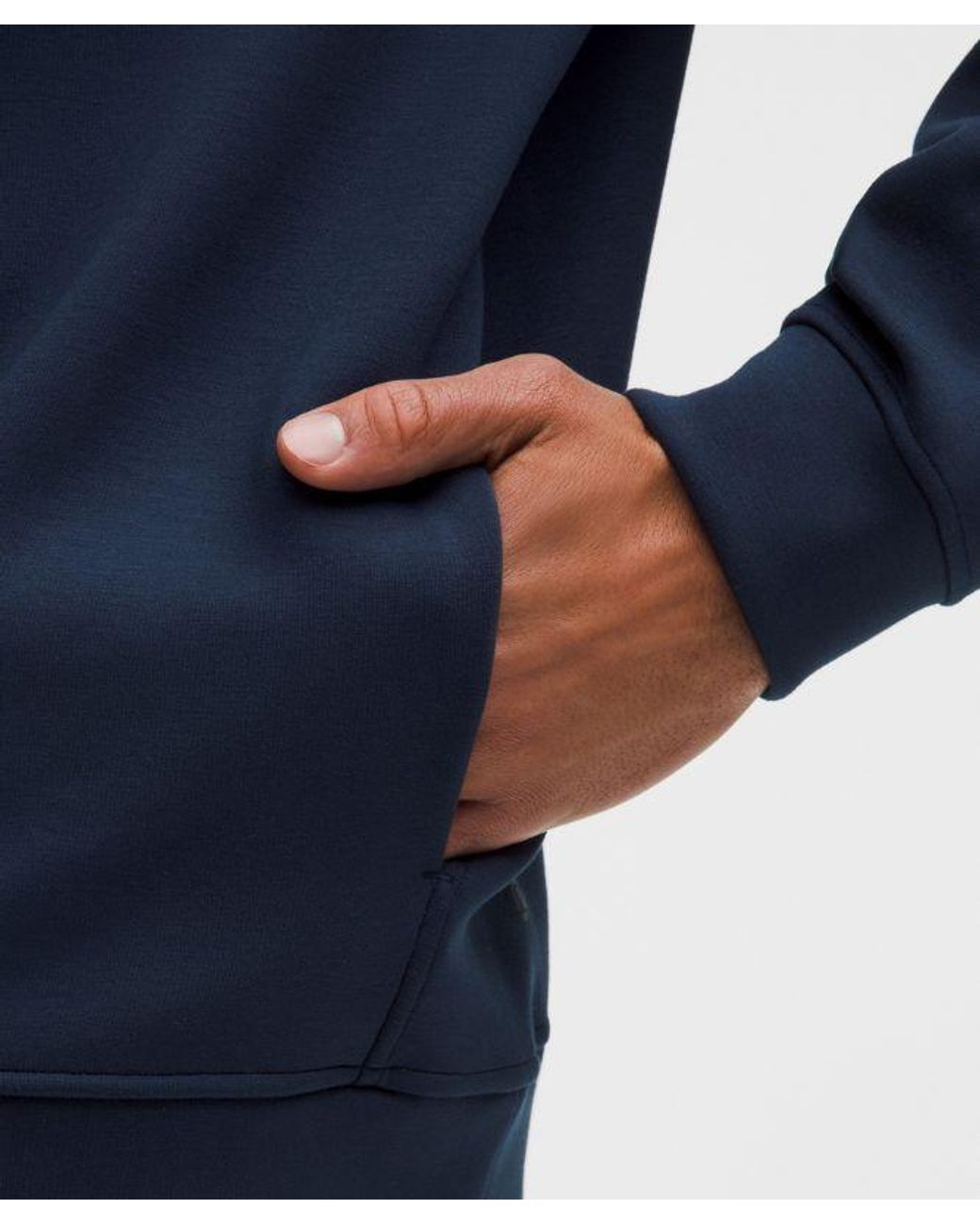 lululemon athletica Blue – Smooth Spacer Quarter Zip – – Size Large for men