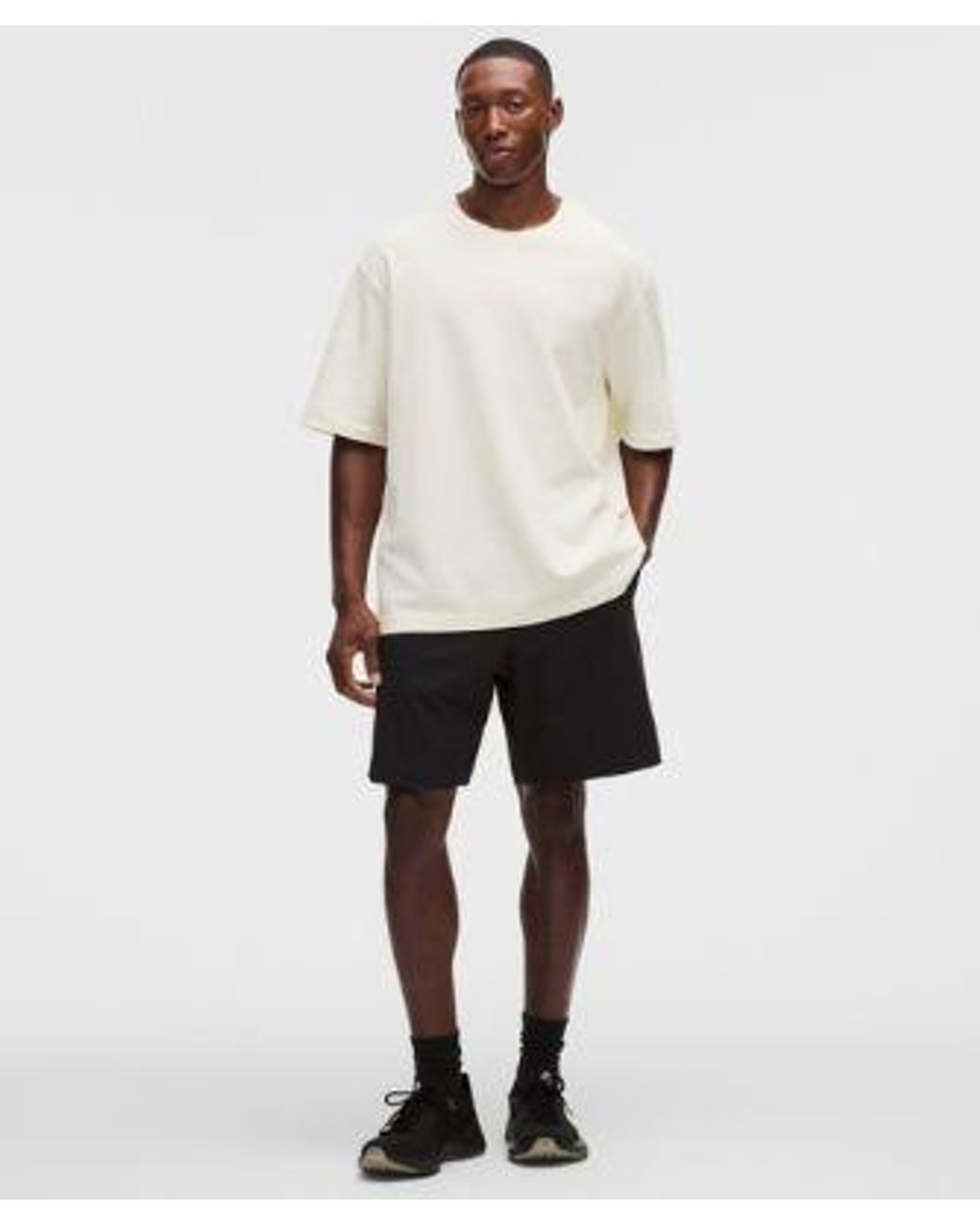 lululemon athletica White Pique Performer Relaxed T-Shirt for men