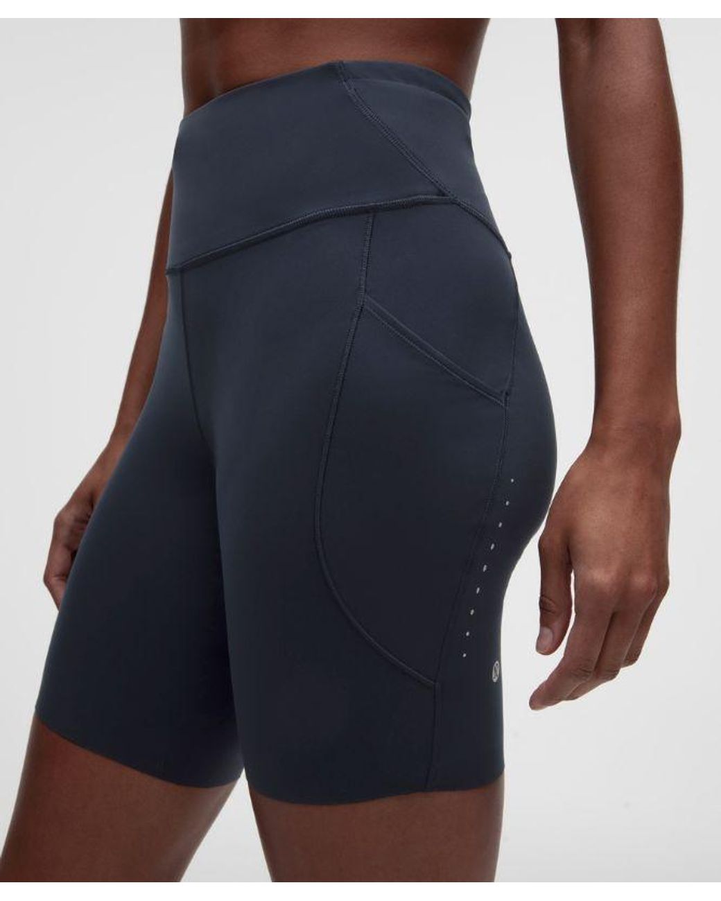lululemon athletica Blue Fast And Free High-Rise Short 8"