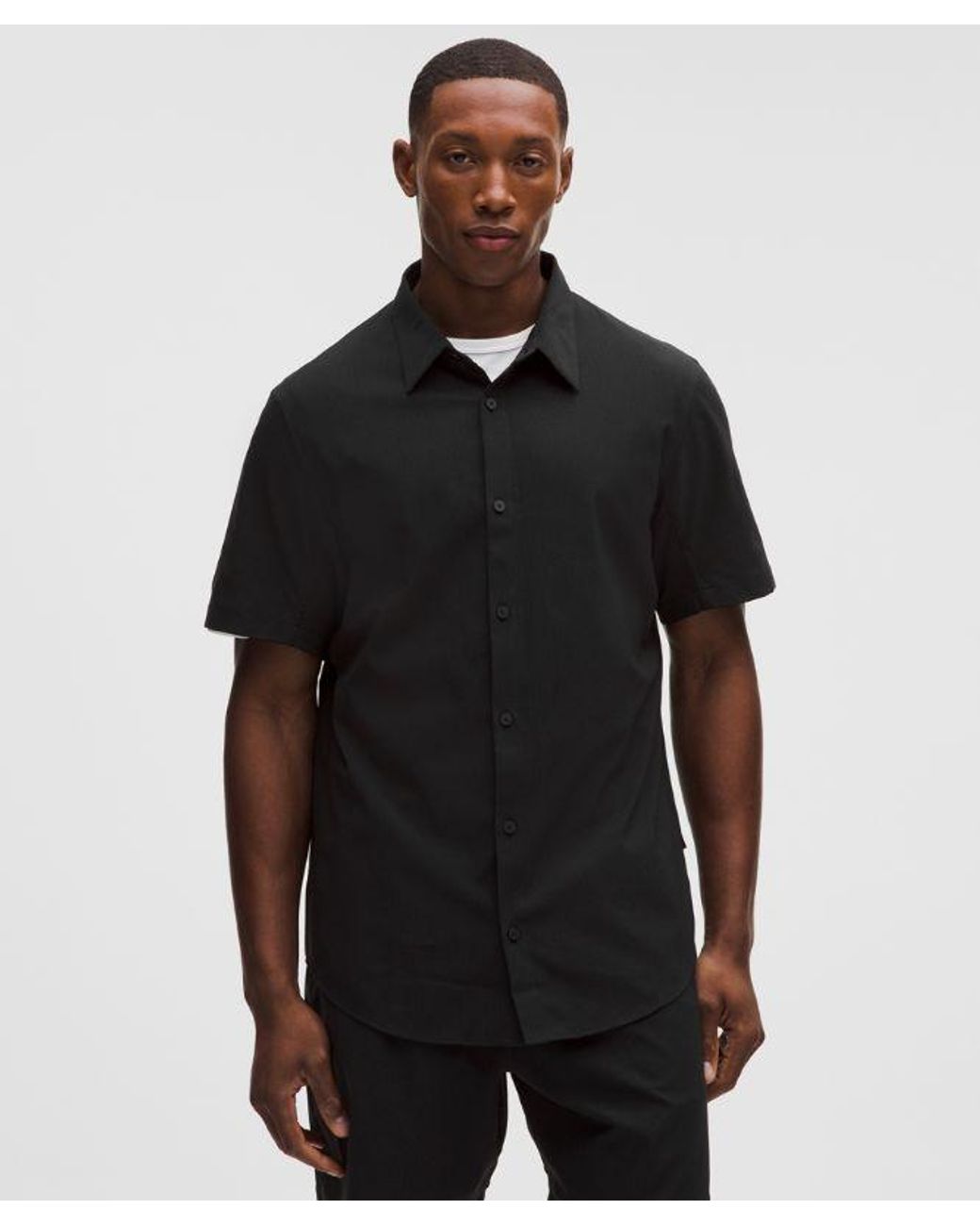 lululemon athletica Black Airing Easy Short-Sleeve Shirt