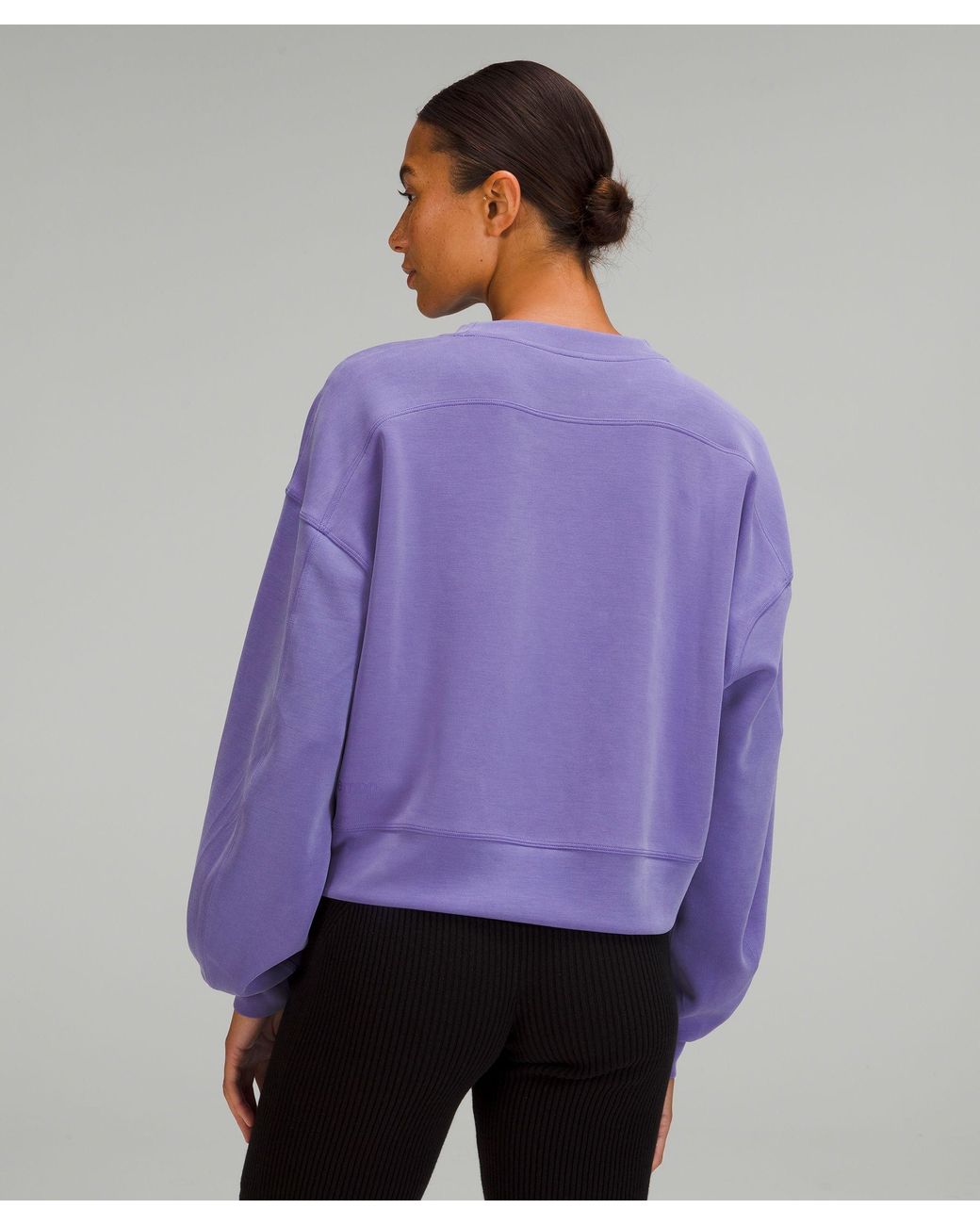 トレーナー&amp;perfectly oversized crew (パープル) Lululemon Perfectly Oversized Crew *Graphic - Lilac Smoke - lulu