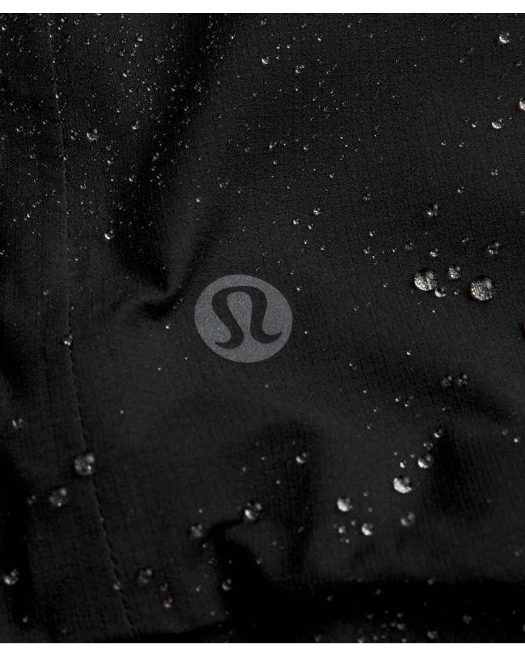 lululemon athletica Black – Lightweight Waterproof Running Jacket – – Size 6