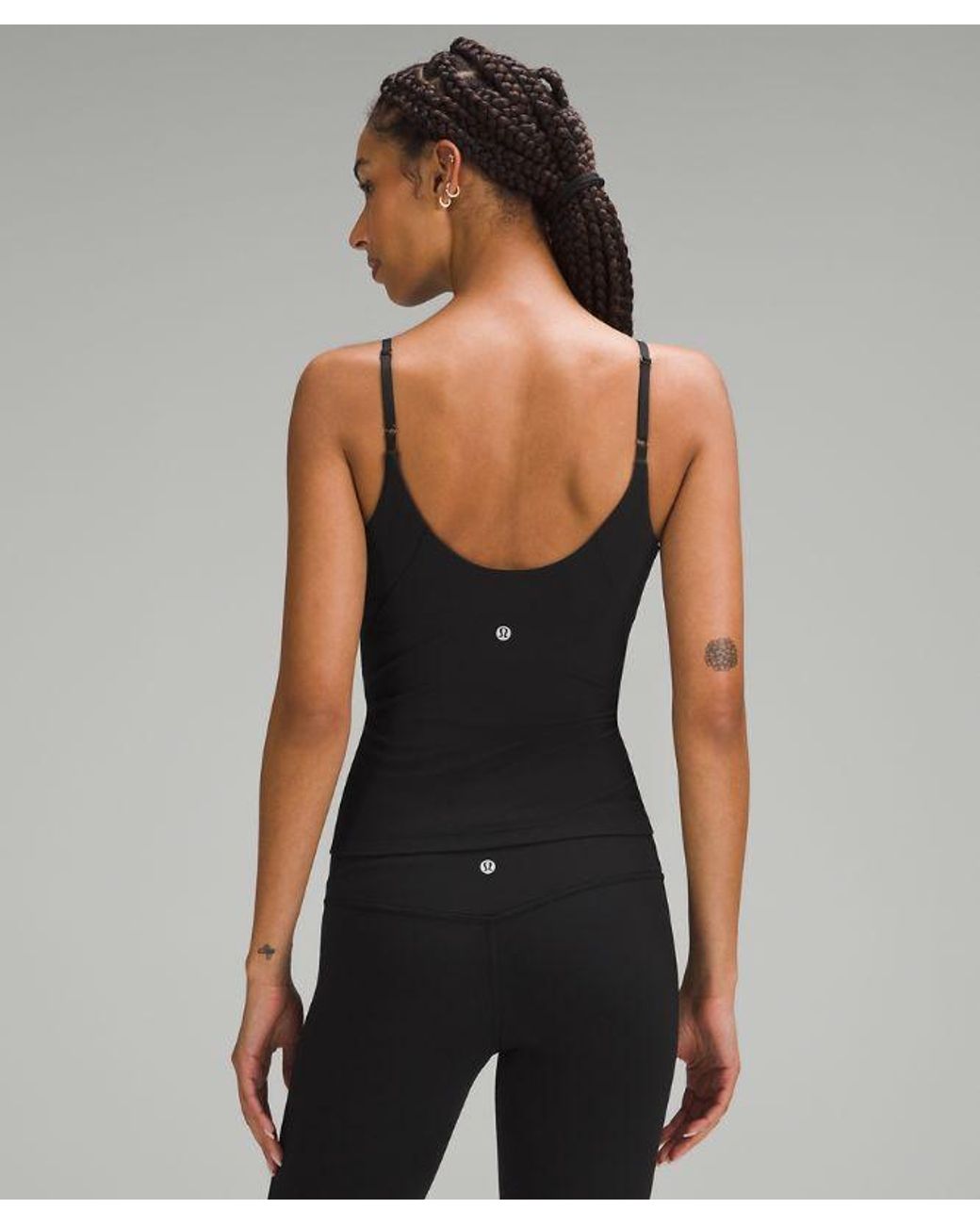 lululemon athletica Black Align Waist-Length Cami Tank