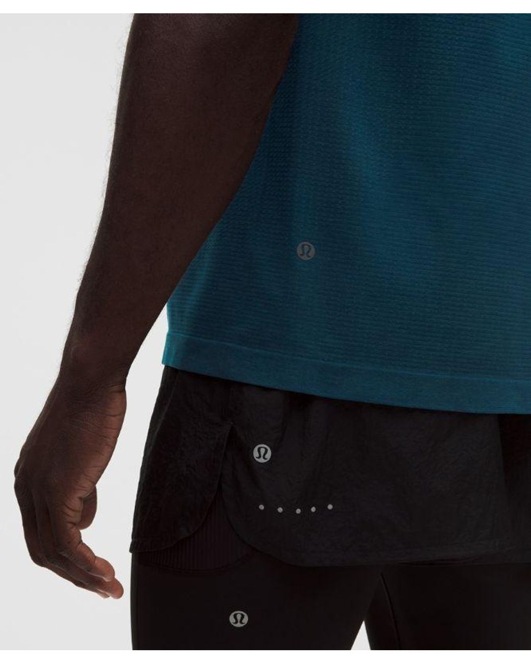 lululemon athletica Blue – Metal Vent Tech Short-Sleeve Shirt – – Size Large for men